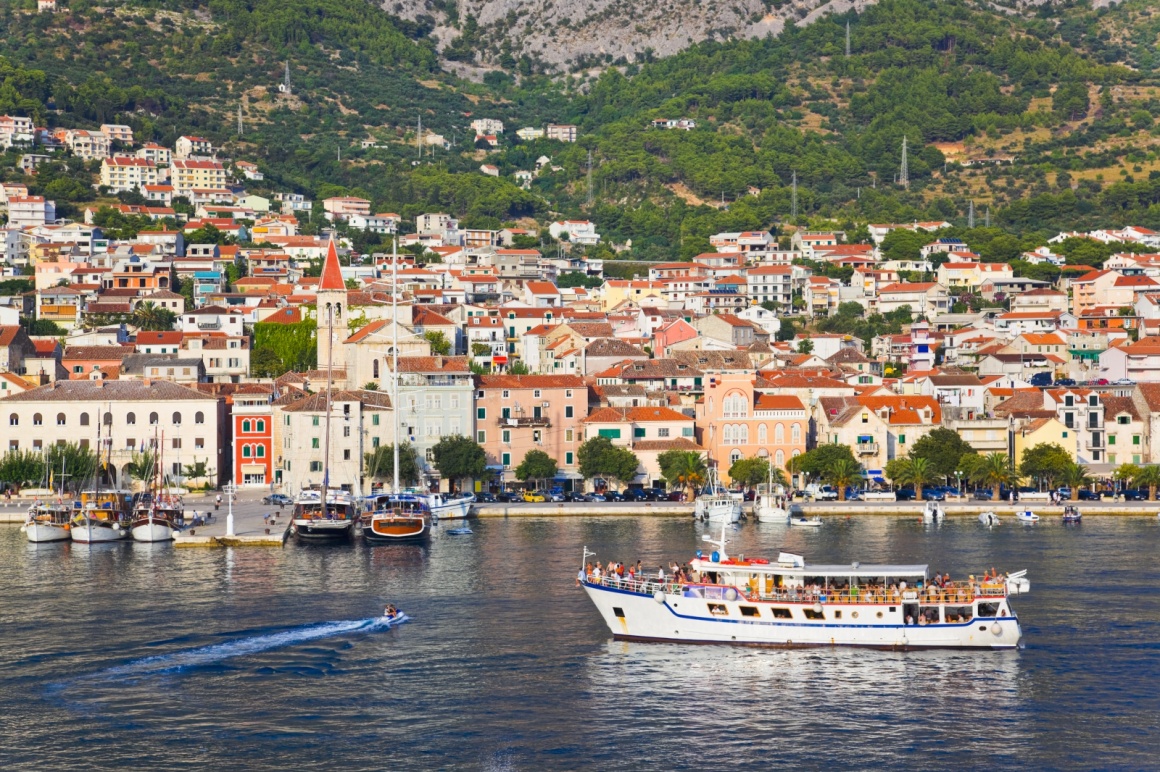 'View to Makarska, Croatia - travel background' - Split